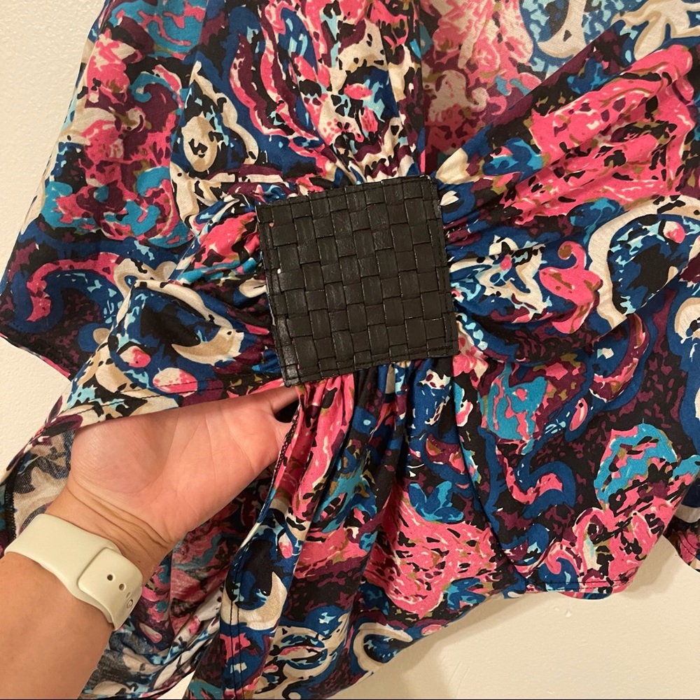 sexy floral cropped blouse